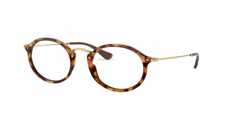 Ray-Ban Optical RX2547V Oval Eyeglasses 5494-BROWN HAVANA 51-21-140 - Color Map havana