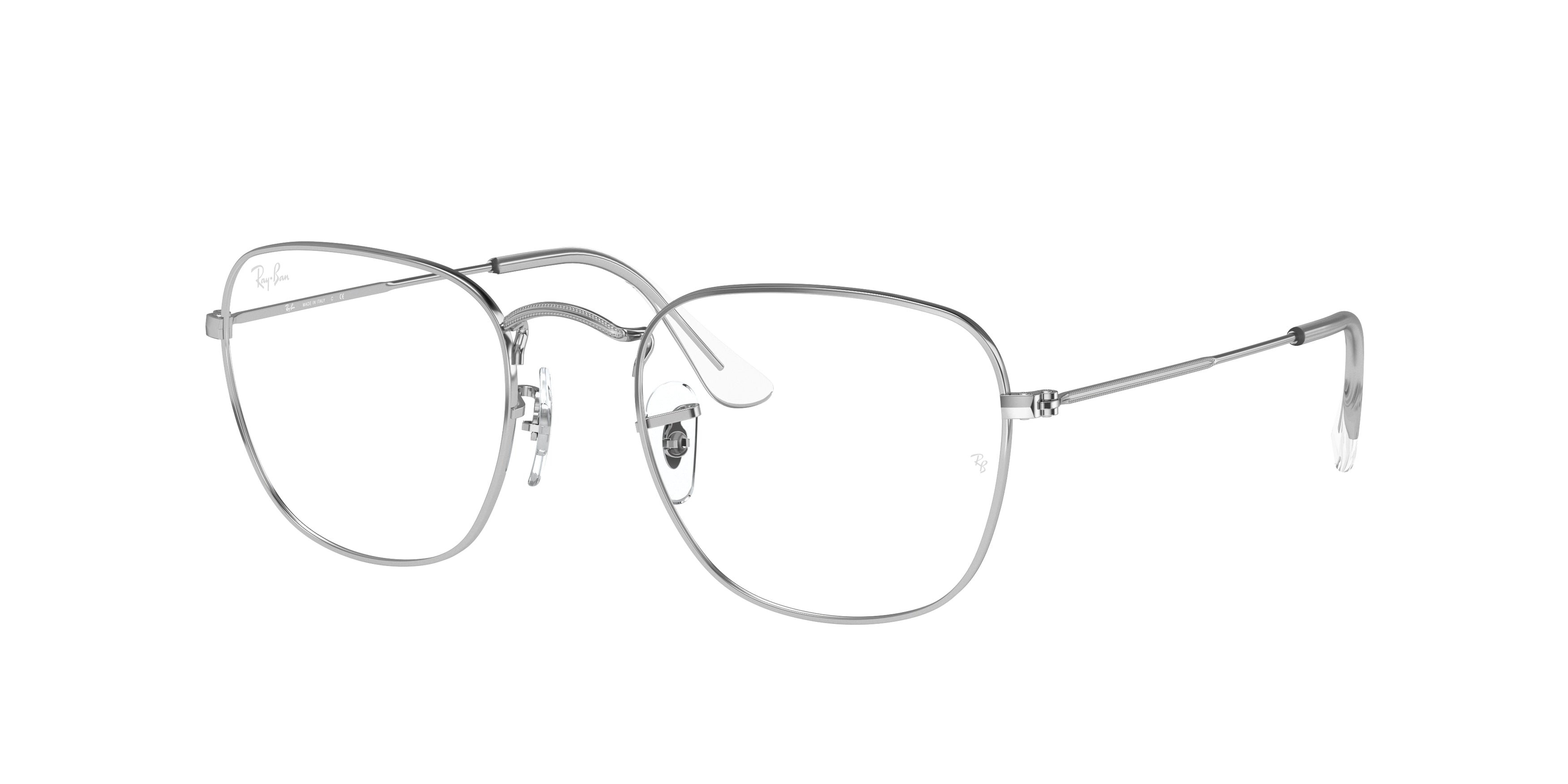 Ray-Ban Optical FRANK RX3857V Square Eyeglasses  2501-Silver 51-145-20 - Color Map Silver
