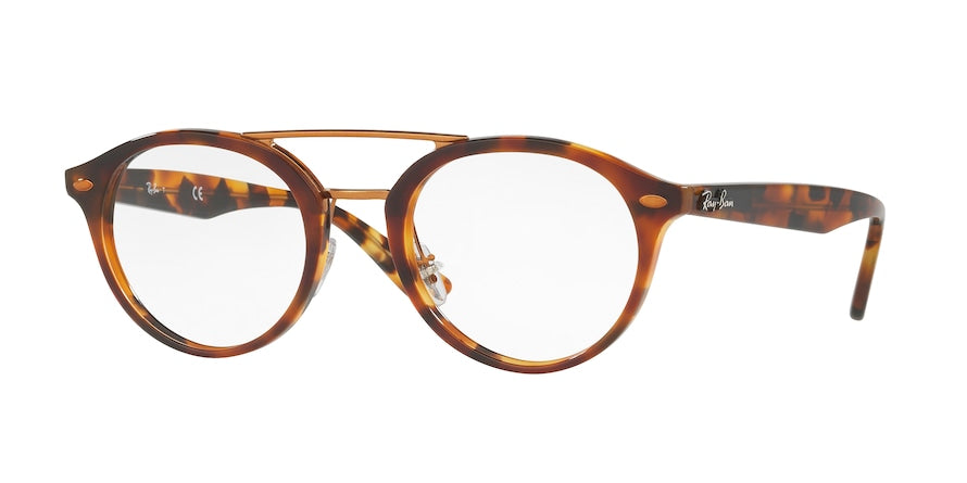 Ray-Ban Optical RX5354 Square Eyeglasses 5675-TOP HAVANA BROWN/HAVANA YELLOW 50-21-145 - Color Map havana