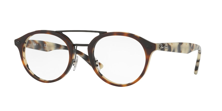 Ray-Ban Optical RX5354 Square Eyeglasses 5676-TOP BROWN HAVANA/HAVANA BEIGE 50-21-145 - Color Map havana