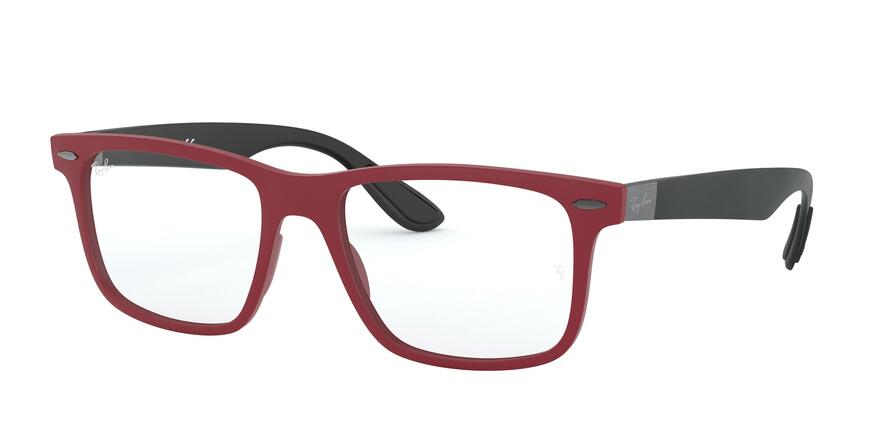 Ray-Ban Optical RX7165 Square Eyeglasses 5772-SAND RED 54-18-150 - Color Map red