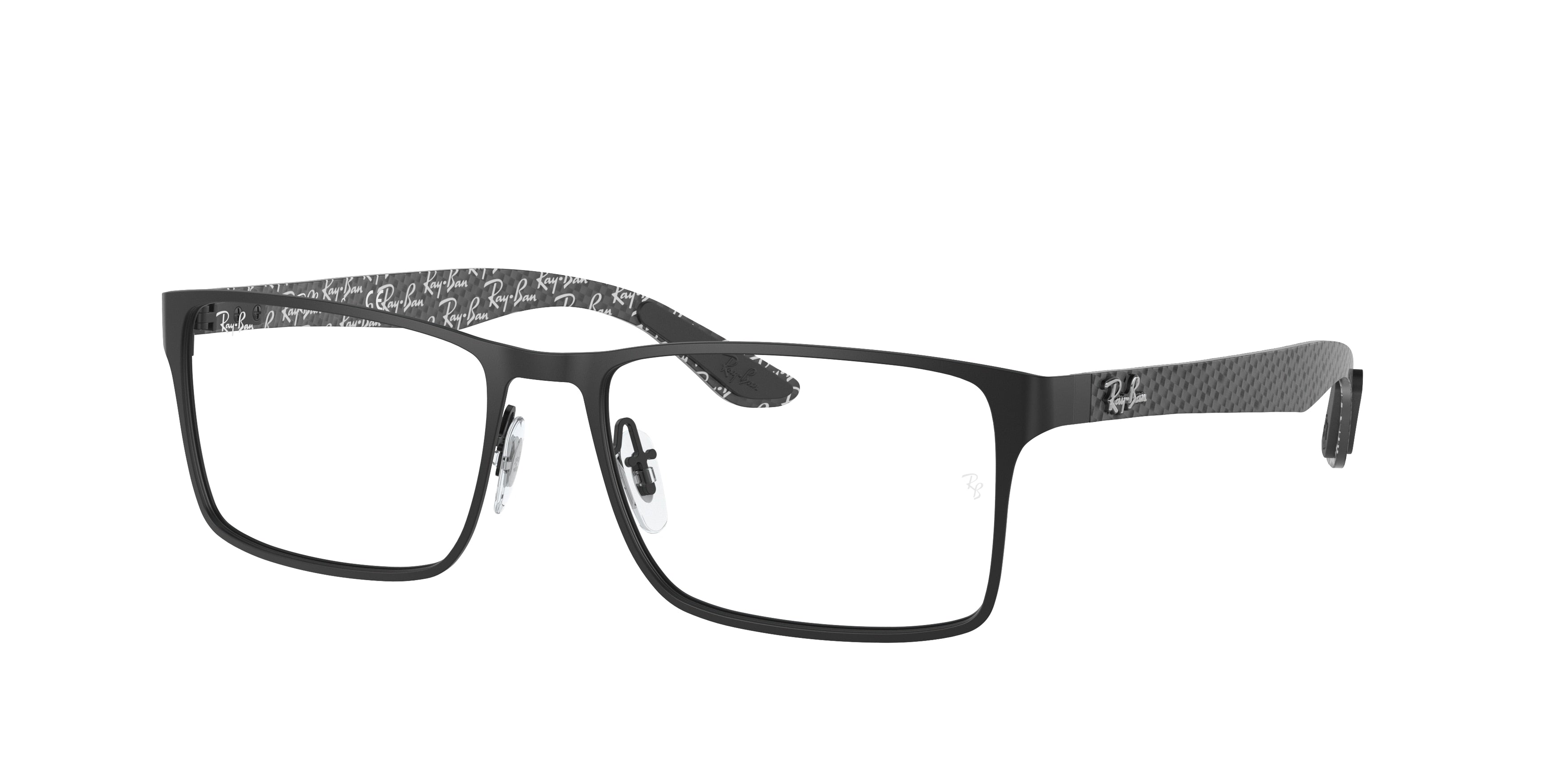 Ray-Ban Optical RX8415 Square Eyeglasses 2848-Black 54-145-17 - Color Map Black