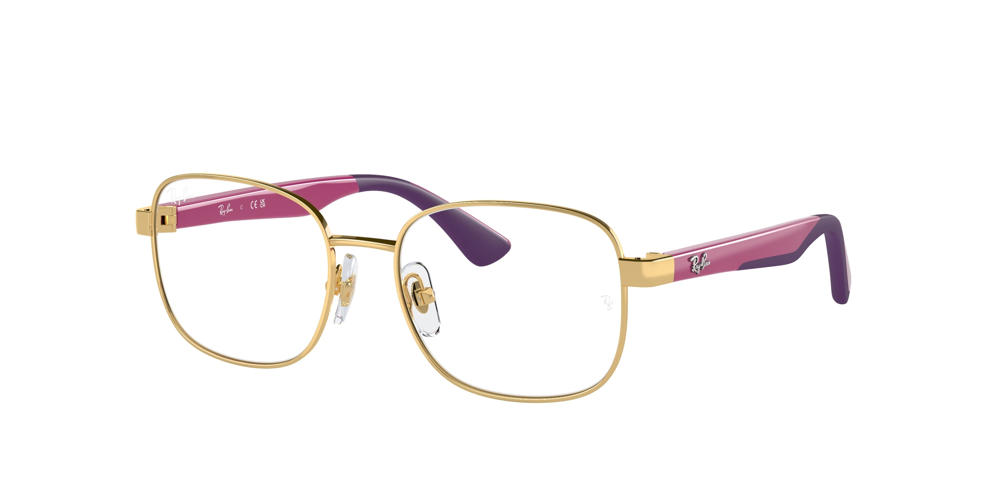 Ray-Ban Junior Vista RY1059 Square Eyeglasses 4051-Gold 49-135-16 - Color Map Gold