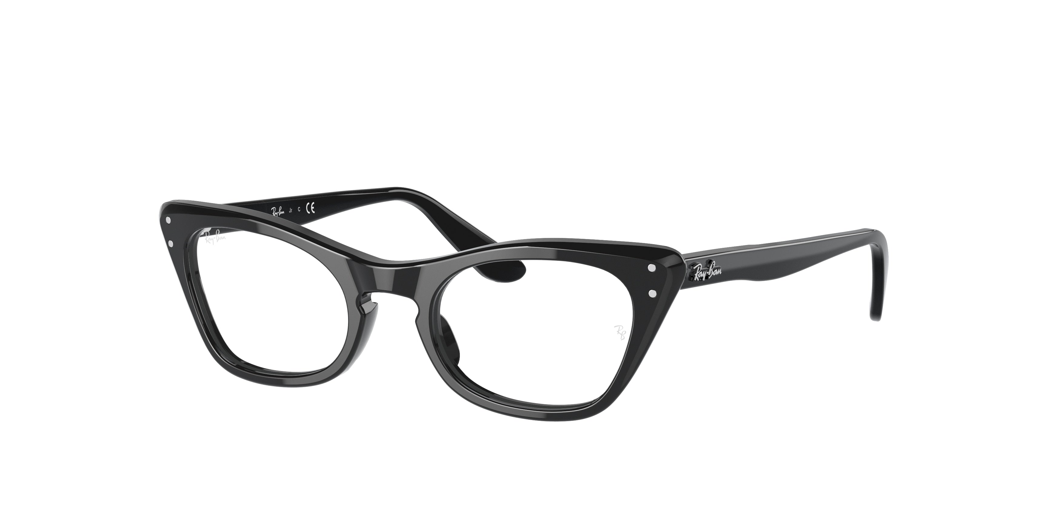 Ray-Ban Junior Vista MISS BURBANK RY9099V Cat Eye Eyeglasses  3542-Black 43-130-18 - Color Map Black
