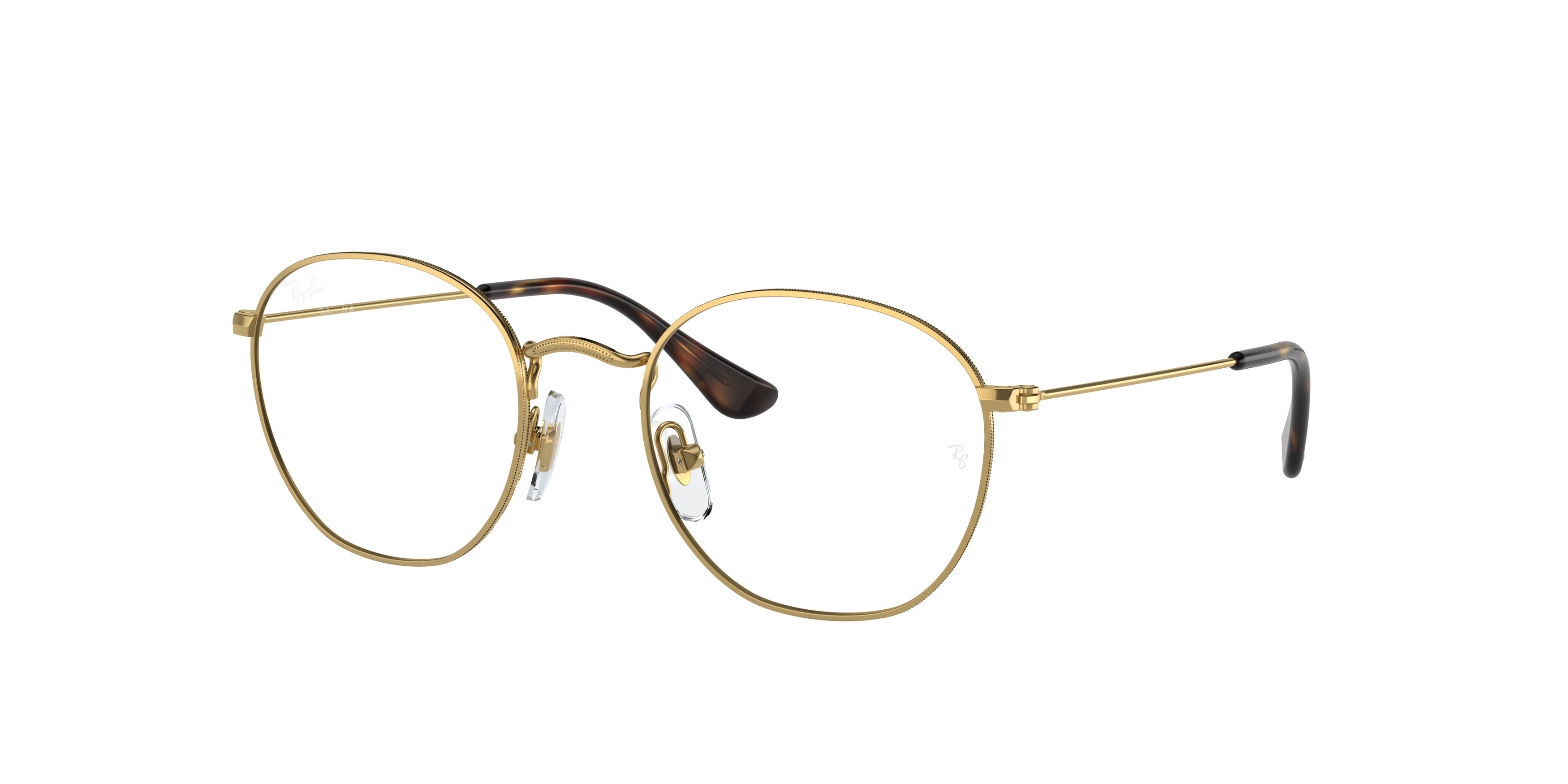 Ray-Ban Junior Vista JUNIOR ROB RY9572V Irregular Eyeglasses 4051-Gold 48-130-19 - Color Map Gold