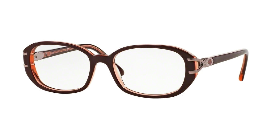 Sferoflex SF1552B Oval Eyeglasses  C578-TOP RED ON TRASPARENT RED 54-17-135 - Color Map red