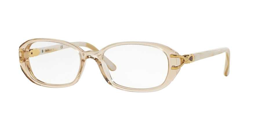 Sferoflex SF1552B Oval Eyeglasses  C581-TRANSPARENT BEIGE 54-17-135 - Color Map light brown