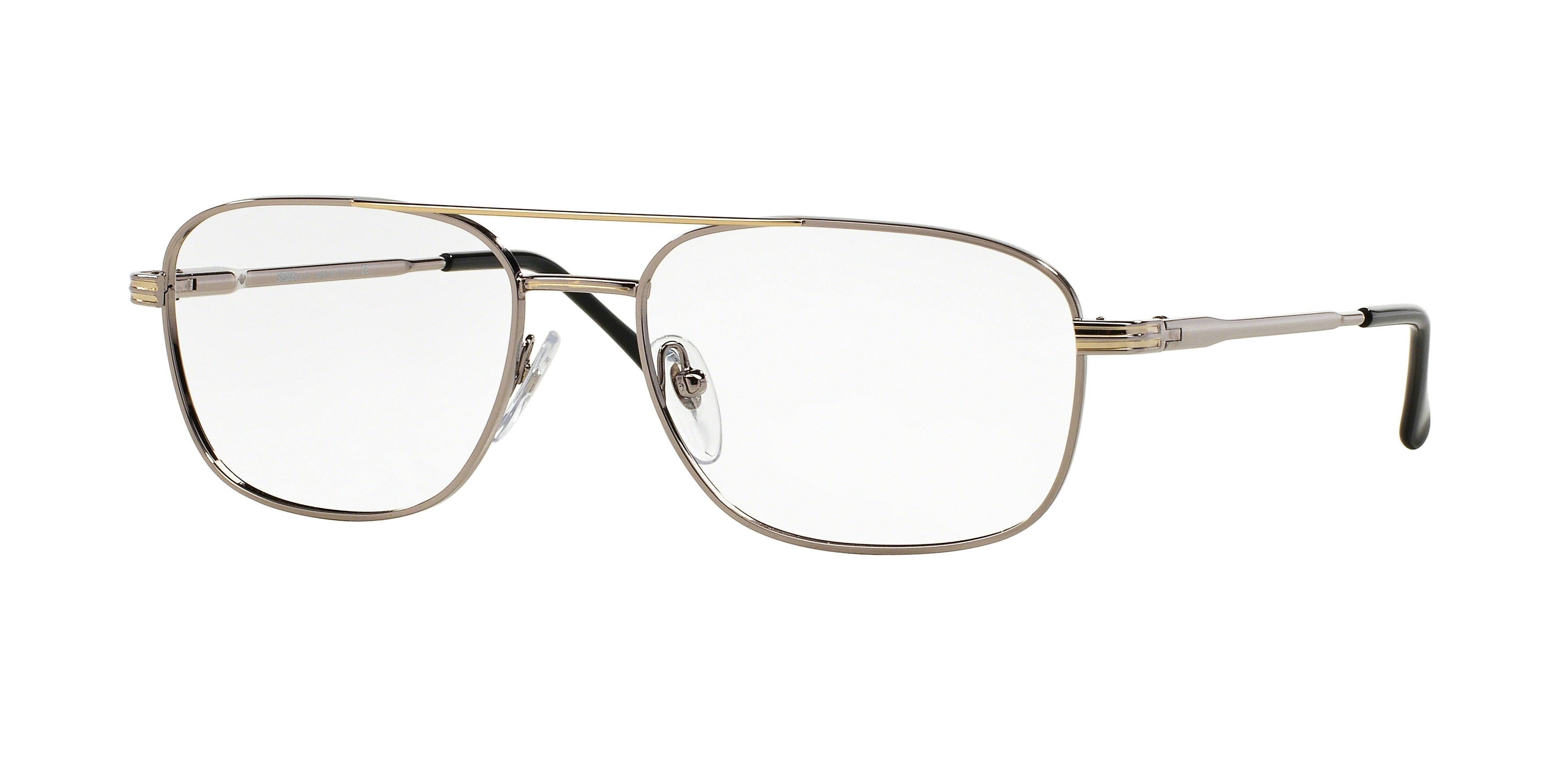 Sferoflex SF2152 Square Eyeglasses  131-Silver Gold 56-140-17 - Color Map Silver