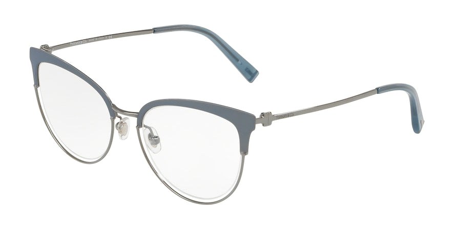 Tiffany TF1132 Cat Eye Eyeglasses 6134-MATTE BLUE/GUNMETAL 51-18-140 - Color Map blue