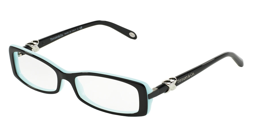 Tiffany TF2016 Rectangle Eyeglasses  8055-TOP BLACK/BLUE 51-15-135 - Color Map black