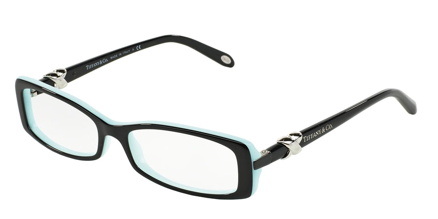 Tiffany TF2016 Rectangle Eyeglasses 8055-TOP BLACK/BLUE 51-15-135 - Color Map black