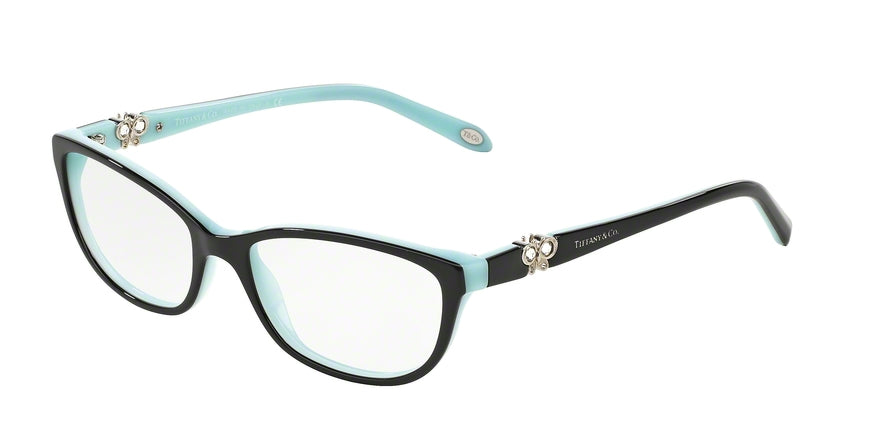 Tiffany TF2051B Square Eyeglasses  8055-TOP BLACK/BLUE 53-16-135 - Color Map black