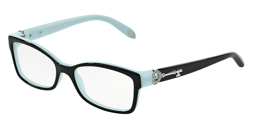 Tiffany TF2064B Rectangle Eyeglasses 8055-TOP BLACK/BLUE 53-16-135 - Color Map black