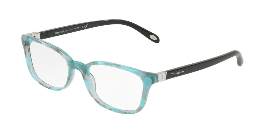 Tiffany TF2094 Square Eyeglasses 8239-POIS BLACK BLUE 54-17-140 - Color Map blue