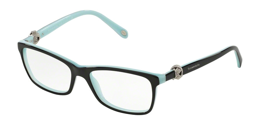 Tiffany TF2104 Square Eyeglasses 8055-BLACK/BLUE 53-16-140 - Color Map black