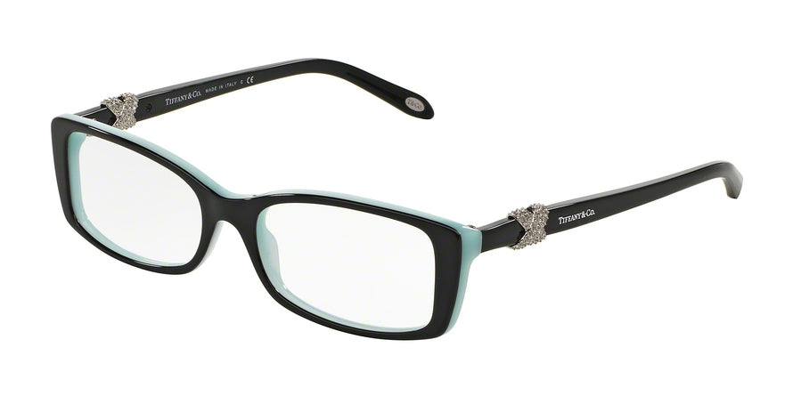 Tiffany TF2110B Rectangle Eyeglasses 8055-BLACK/BLUE 53-16-140 - Color Map black