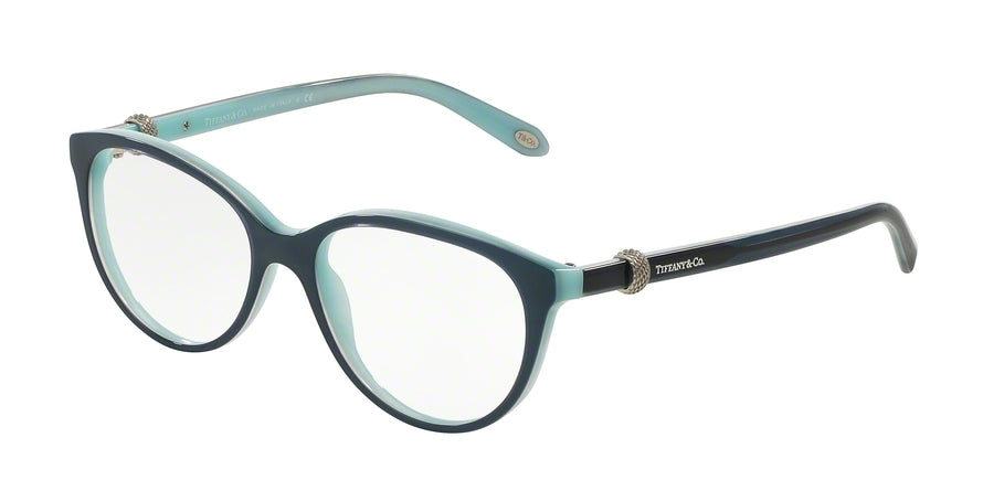 Tiffany TF2113 Phantos Eyeglasses 8165-BLUE/SHOT/BLUE 52-16-140 - Color Map blue