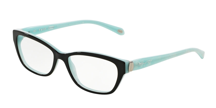Tiffany TF2114 Square Eyeglasses 8055-TOP BLACK/BLUE 55-16-140 - Color Map black