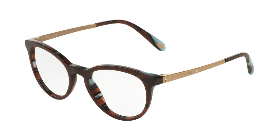 Tiffany TF2128BF Phantos Eyeglasses 8207-OPAL RED/LAMPS RED 50-18-140 - Color Map red