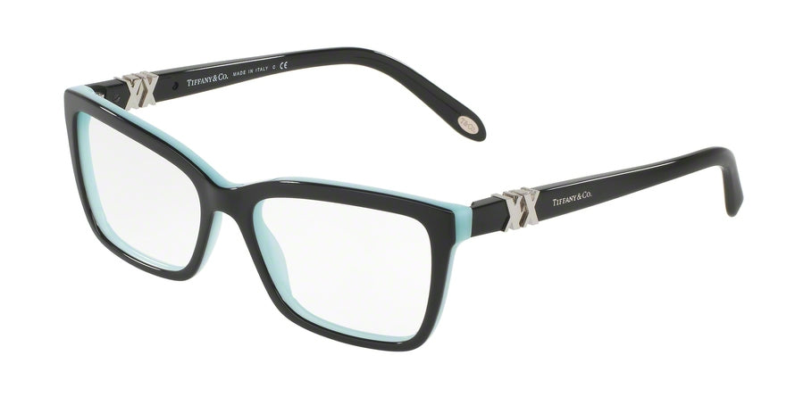 Tiffany TF2137 Cat Eye Eyeglasses 8055-BLACK/BLUE 52-16-140 - Color Map black