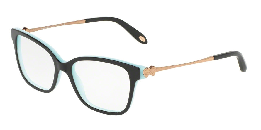 Tiffany TF2141 Square Eyeglasses 8055-BLACK/BLUE 52-16-140 - Color Map black