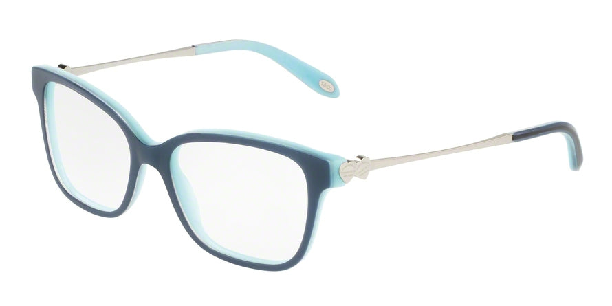 Tiffany TF2141 Square Eyeglasses 8165-BLUE ON SHOT BLUE 52-16-140 - Color Map blue