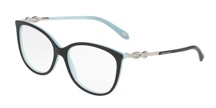 Tiffany TF2143B Oval Eyeglasses 8055-BLACK/BLUE 53-15-140 - Color Map black