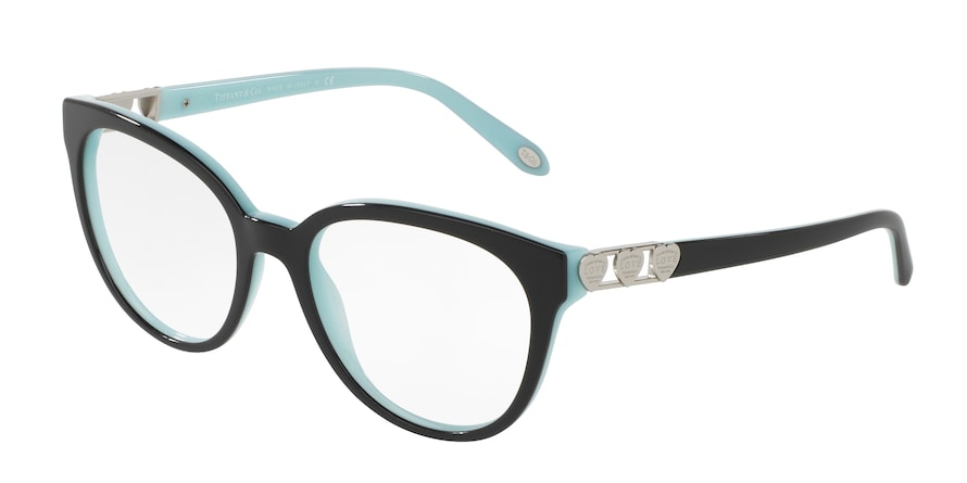 Tiffany TF2145 Phantos Eyeglasses 8055-BLACK/BLUE 54-18-140 - Color Map black