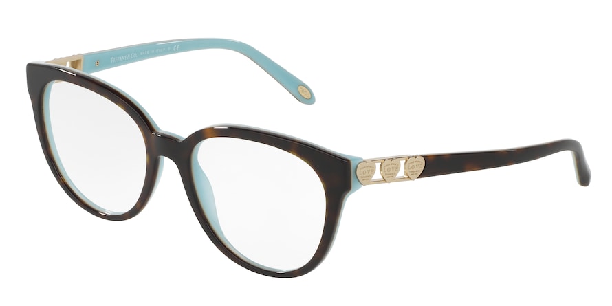 Tiffany TF2145 Phantos Eyeglasses 8134-TOP HAVANA/BLUE 54-18-140 - Color Map havana