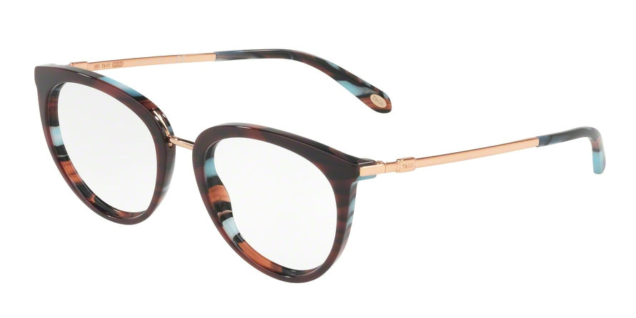 Tiffany TF2148F Round Eyeglasses 8207-RED/LAMPS RED 54-19-145 - Color Map red