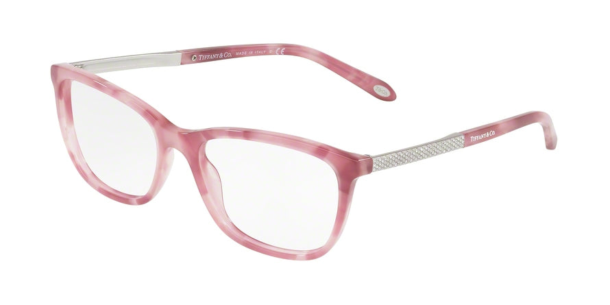 Tiffany TF2150BF Cat Eye Eyeglasses 8228-MARBLE PINK 54-17-140 - Color Map pink