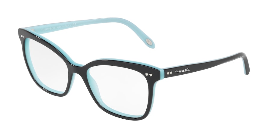 Tiffany TF2155 Square Eyeglasses 8055-BLACK/BLUE 54-17-140 - Color Map black