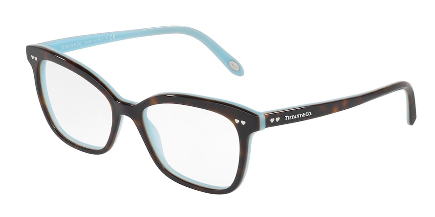 Tiffany TF2155 Square Eyeglasses 8134-HAVANA/BLUE 54-17-140 - Color Map havana