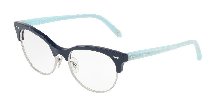 Tiffany TF2156 Oval Eyeglasses 8230-BLUE/SILVER 53-17-140 - Color Map blue