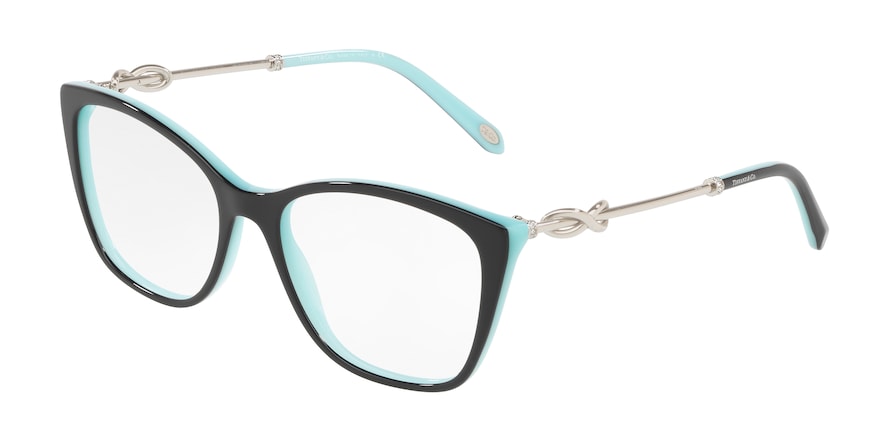 Tiffany TF2160BF Square Eyeglasses 8055-BLACK/BLUE 54-17-140 - Color Map black