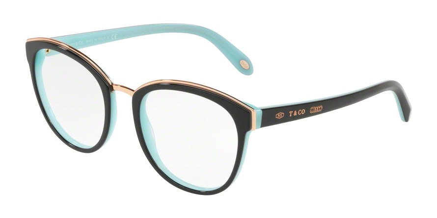 Tiffany TF2162F Phantos Eyeglasses 8055-BLACK/BLUE 53-20-145 - Color Map black