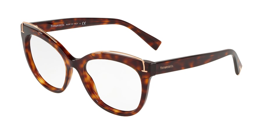 Tiffany TF2166 Cat Eye Eyeglasses 8002-HAVANA 53-17-140 - Color Map havana