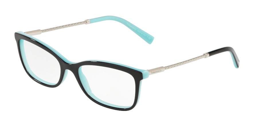 Tiffany TF2169F Rectangle Eyeglasses 8055-BLACK/BLUE 53-17-140 - Color Map black