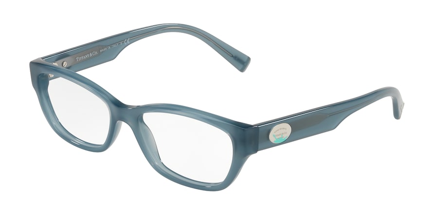 Tiffany TF2172 Rectangle Eyeglasses 8253-OPAL BLUE 52-16-140 - Color Map blue