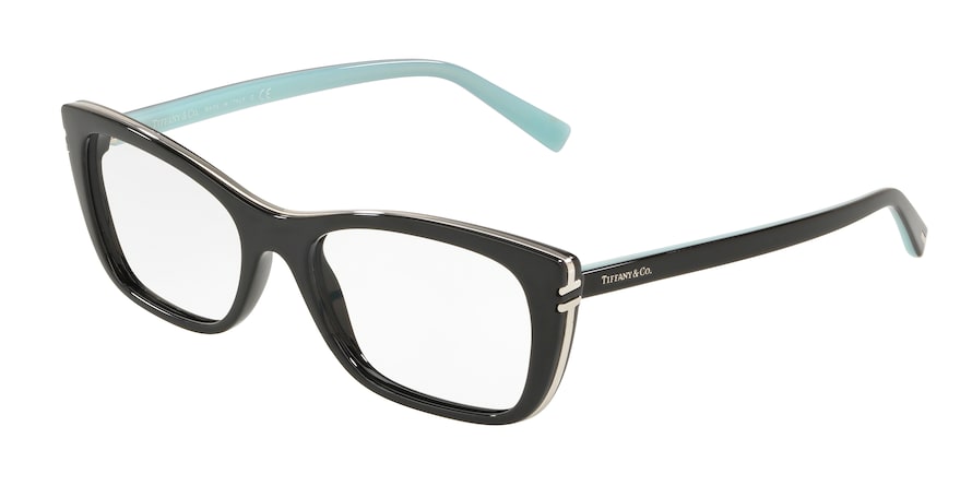 Tiffany TF2174 Rectangle Eyeglasses 8001-BLACK 53-17-140 - Color Map black