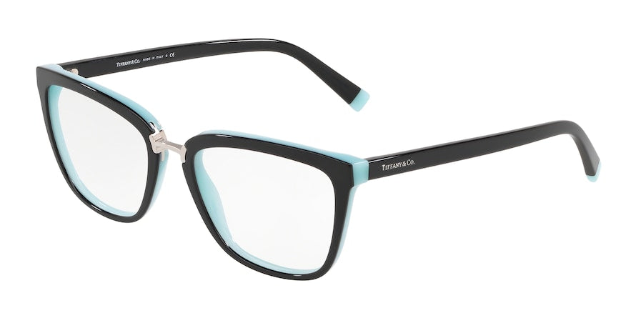 Tiffany TF2179 Square Eyeglasses 8055-BLACK/BLUE 52-18-140 - Color Map black