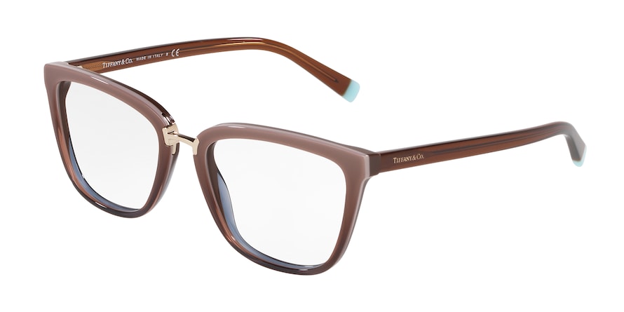 Tiffany TF2179 Square Eyeglasses 8277-BROWN GRADIENT TRANSP BROWN 52-18-140 - Color Map brown