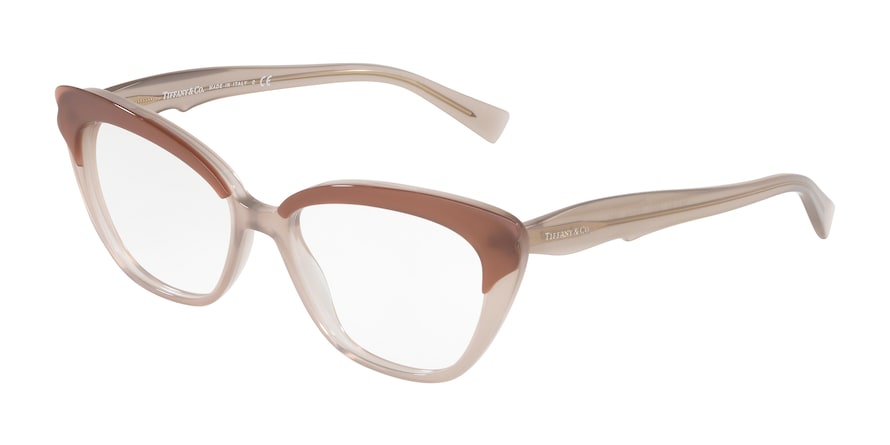 Tiffany TF2184 Cat Eye Eyeglasses 8281-OPAL SAND ON OPAL TAUPE 53-16-140 - Color Map bronze/copper