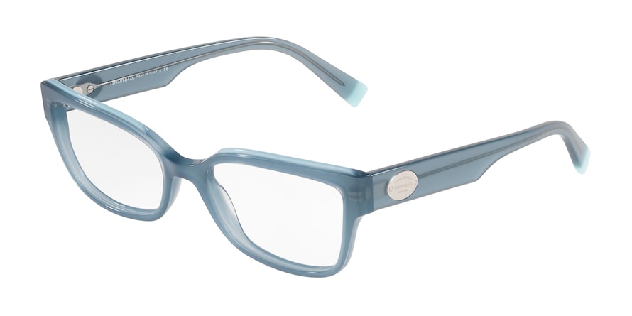 Tiffany TF2185F Rectangle Eyeglasses 8253-OPAL BLUE/BLUE 53-17-140 - Color Map blue