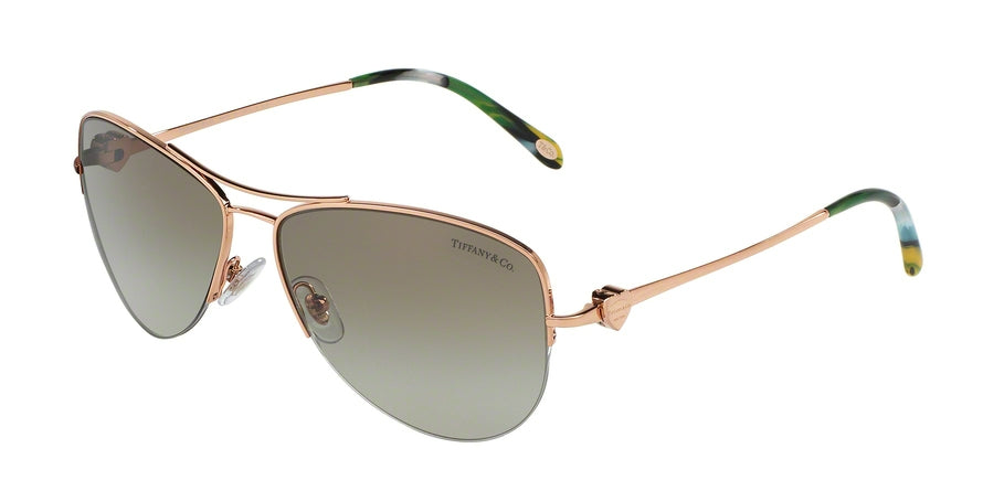 Tiffany TF3021 57 TF3021 Pilot Sunglasses 61053M-RUBEDO 57-14-135 - Color Map bronze/copper
