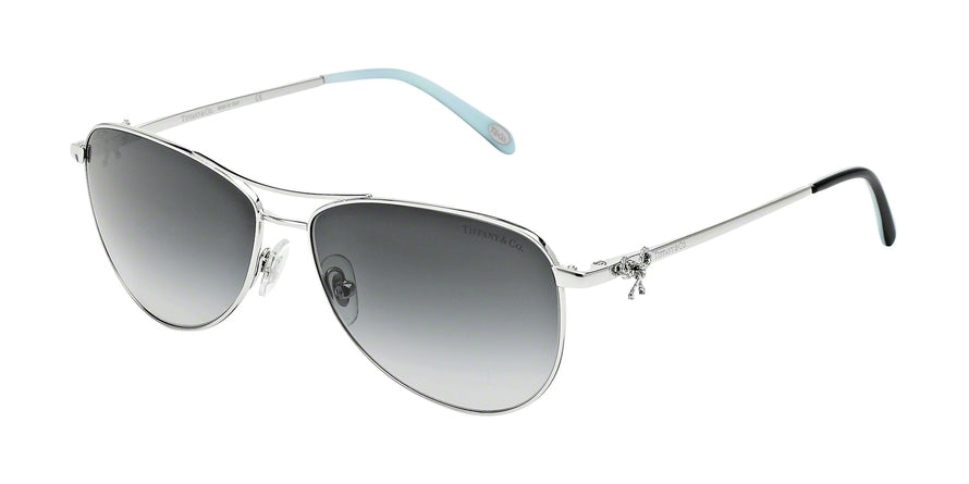 Tiffany TF3044 Pilot Sunglasses 60473C-SILVER 58-14-140 - Color Map silver