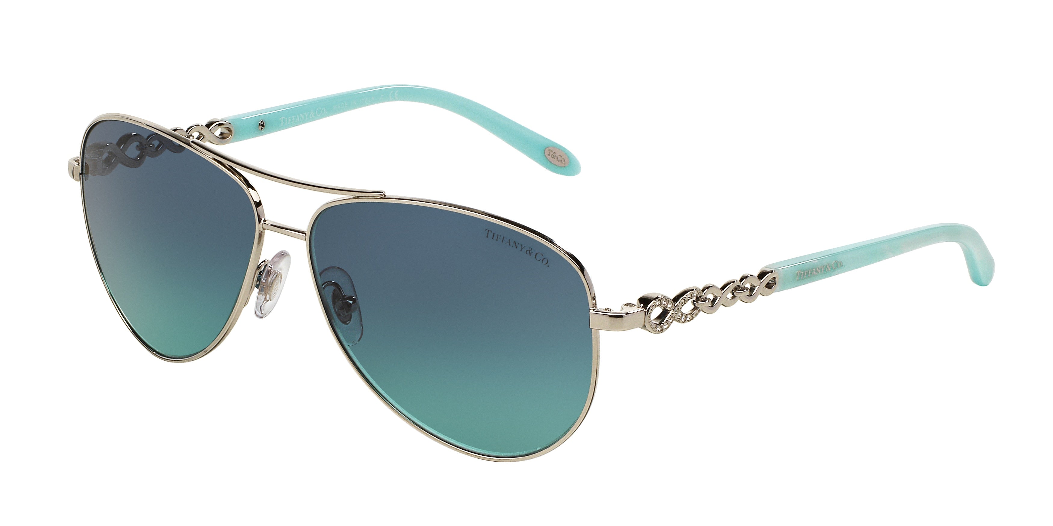 Tiffany TF3049B Pilot Sunglasses  60019S-Silver 58-140-12 - Color Map Silver
