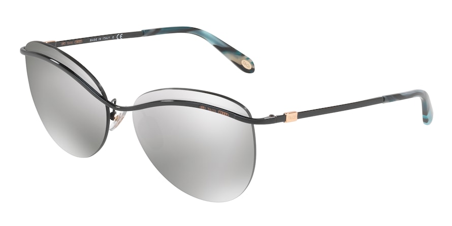 Tiffany TF3057 Butterfly Sunglasses  60016V-BLACK 60-15-145 - Color Map black