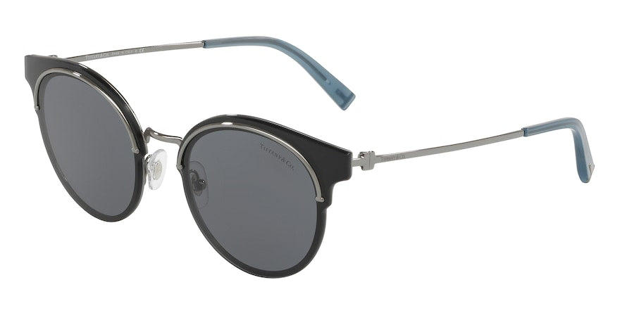 Tiffany TF3061 Round Sunglasses 60033F-GUNMETAL 64-14-140 - Color Map gunmetal