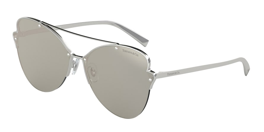 Tiffany TF3063 Butterfly Sunglasses 6001T7-SILVER 64-12-140 - Color Map silver
